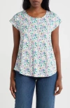 Bobeau Crossback T-shirt In White