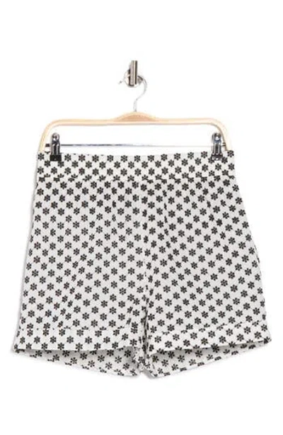 Bobeau Daisy Print Pull-on Shorts In Multi