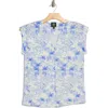 Bobeau Dolman Sleeve Piqué T-shirt In Blue