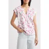 Bobeau Dolman Sleeve Piqué T-shirt In White