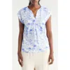 Bobeau Dolman Sleeve Piqué T-shirt In Blue