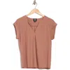 Bobeau Dolman Sleeve Piqué T-shirt In Burlwood
