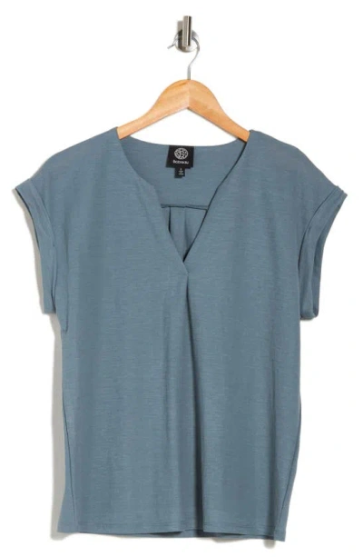 Bobeau Dolman Sleeve Piqué T-shirt In Blue