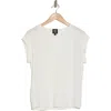 Bobeau Dolman Sleeve Piqué T-shirt In Ivory