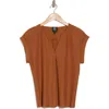 Bobeau Dolman Sleeve Piqué T-shirt In Mocha
