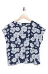 Bobeau Dolman Sleeve Top In Multi
