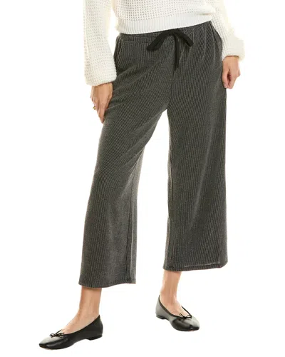 Bobeau Ember Wide Crop Pant In Gray