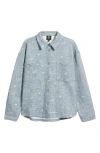 Bobeau Embroidered Cotton Blend Shacket In Multi