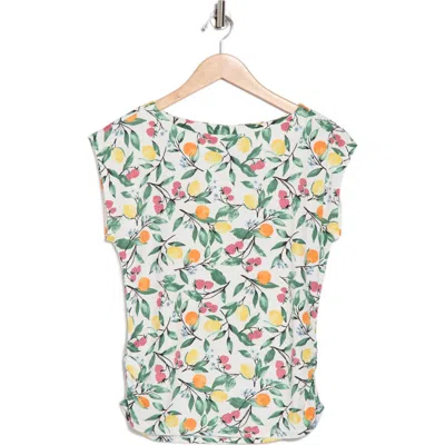 Bobeau Extended Shoulder Top In White
