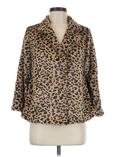 Bobeau Faux Fur Jacket In Multi