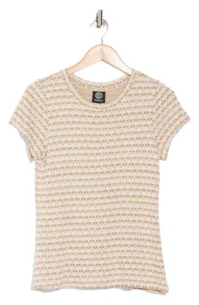 Bobeau Fitted Short Sleeve Top