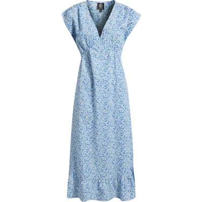 Bobeau Floral Print Midi Dress