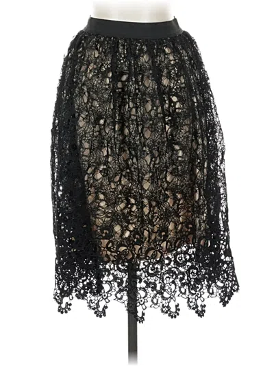 Pre-owned Bobeau Formal Skirt In Black