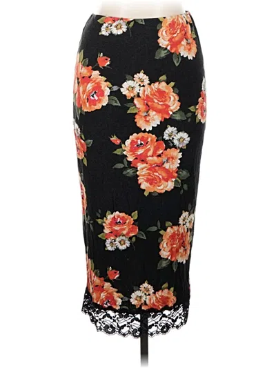 Pre-owned Bobeau Formal Skirt In Black