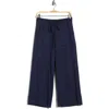 Bobeau Jacquard Wide Leg Pants In Blue