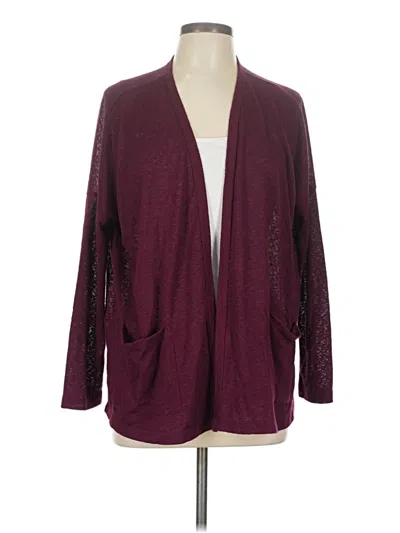 Pre-owned Bobeau Kimono In Burgundy