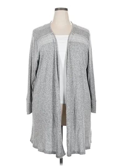 Pre-owned Bobeau Kimono In Gray