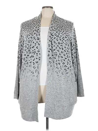 Pre-owned Bobeau Kimono In Gray