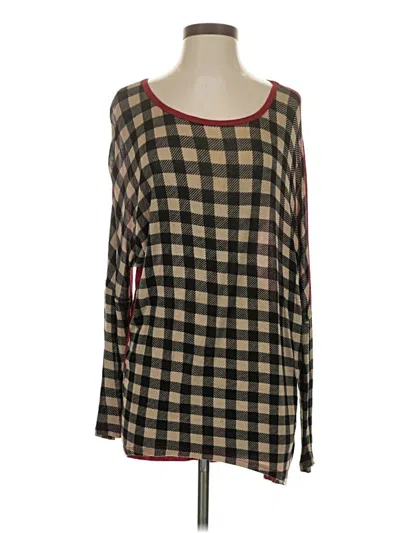 Pre-owned Bobeau Long Sleeve T-shirt In Brown