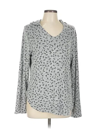 Pre-owned Bobeau Long Sleeve T-shirt In Gray