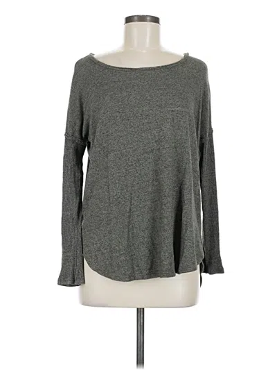 Pre-owned Bobeau Long Sleeve T-shirt In Gray