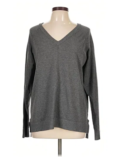 Pre-owned Bobeau Long Sleeve T-shirt In Gray