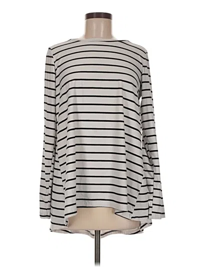 Pre-owned Bobeau Long Sleeve Turtleneck In Ivory
