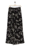 Bobeau Lyra Crepe Wide Leg Pants In Black/tan