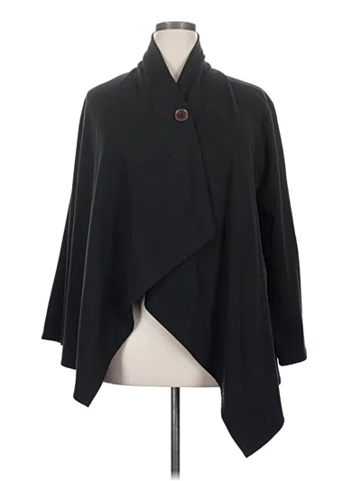 Pre-owned Bobeau Poncho In Black