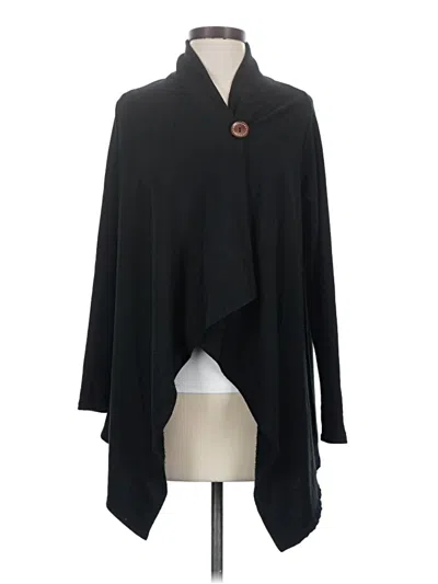 Pre-owned Bobeau Poncho In Black