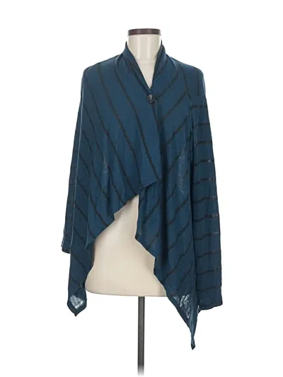 Pre-owned Bobeau Poncho In Blue