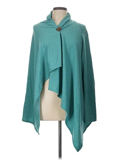 Pre-owned Bobeau Poncho In Blue