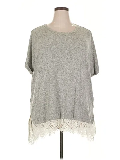Pre-owned Bobeau Poncho In Gray