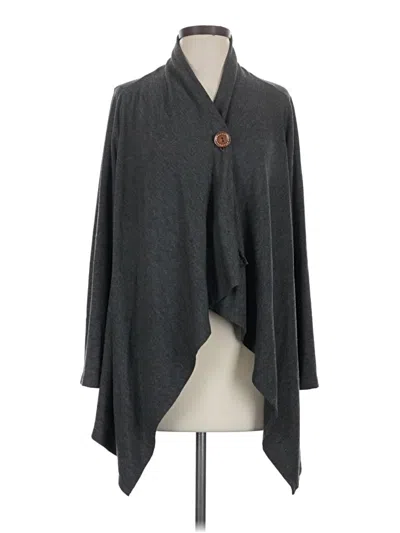 Pre-owned Bobeau Poncho In Gray