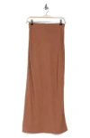 Bobeau Pull-on Maxi Skirt In Caramel