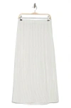 Bobeau Pull-on Maxi Skirt In Linen/black