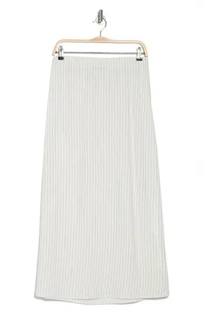 Bobeau Pull-on Maxi Skirt In Linen/black