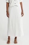 Bobeau Pull-on Maxi Skirt In Gold