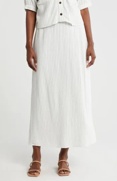 Bobeau Pull-on Maxi Skirt In Gold