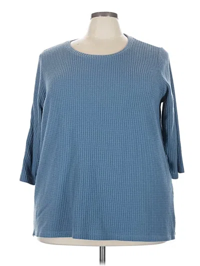 Pre-owned Bobeau Pullover Sweater In Blue