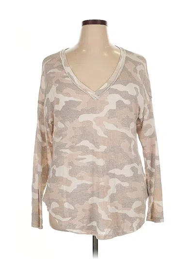 Pre-owned Bobeau Pullover Sweater In Brown