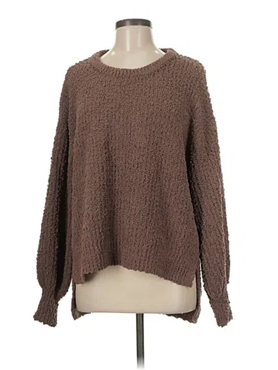 Pre-owned Bobeau Pullover Sweater In Brown