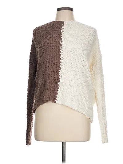 Pre-owned Bobeau Pullover Sweater In Brown