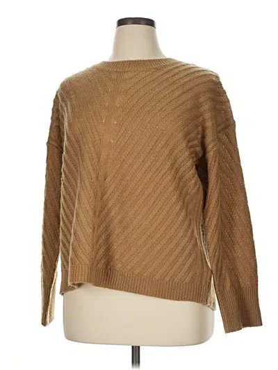 Pre-owned Bobeau Pullover Sweater In Brown