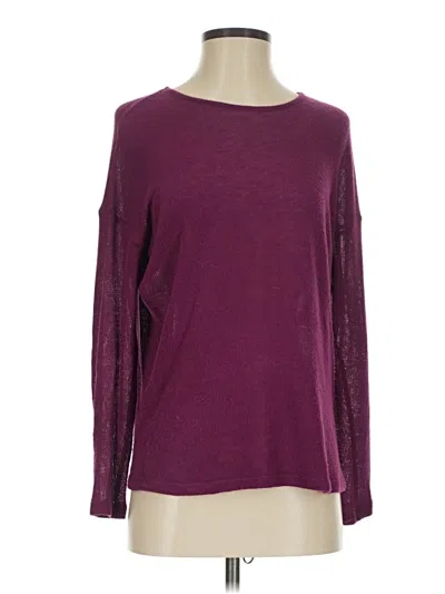 Pre-owned Bobeau Pullover Sweater In Burgundy
