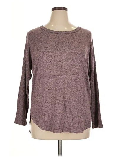 Pre-owned Bobeau Pullover Sweater In Burgundy