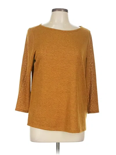 Pre-owned Bobeau Pullover Sweater In Gold