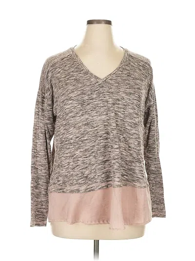 Pre-owned Bobeau Pullover Sweater In Gray