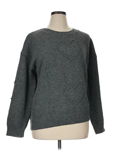 Pre-owned Bobeau Pullover Sweater In Gray