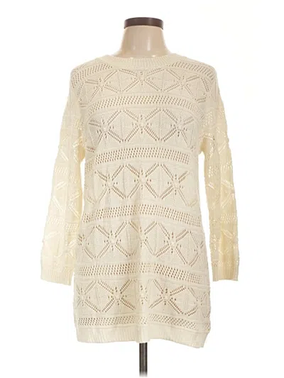 Pre-owned Bobeau Pullover Sweater In Ivory